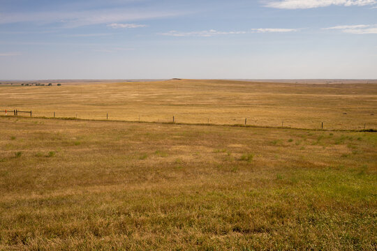 The Great Plains Landscape In North Of South Dakota