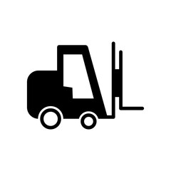 Forklift Icon Design Vector Template Illustration