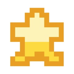 Obraz premium Pixel art star