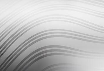 Light Gray vector texture with curved lines.