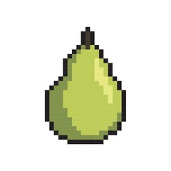 Fototapeta premium pixel art pear