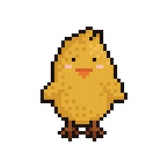pixel art chick
