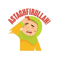 muslim girl feeling overwhelmed