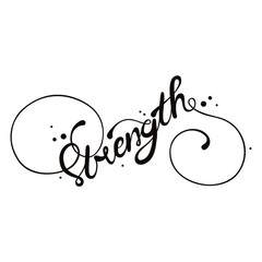strength typography