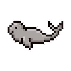 Seal 8-bit vector illustration