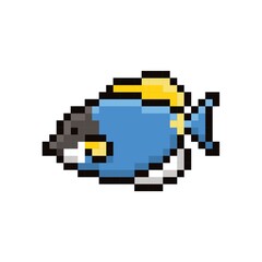 Obraz premium Fish 8-bit vector illustration