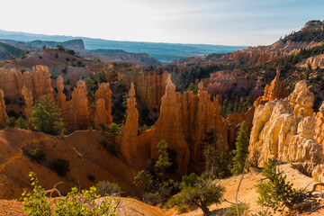 The Hoodoos of Fairyland With Boat Mesa in The Distance, Bryce Canyon National Park, Utah, USA