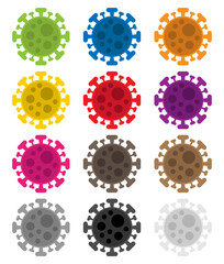 Background multicolours virus vector concept epidemic