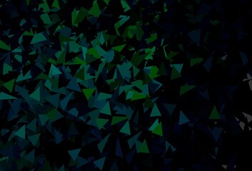 Dark Green vector pattern with polygonal style.