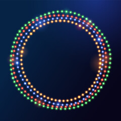 Christmas light garland