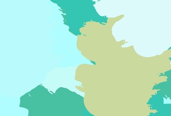 Light Green vector backdrop with memphis shapes.