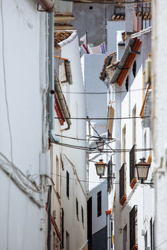 Fototapeta Narrow streets of Spanish Village