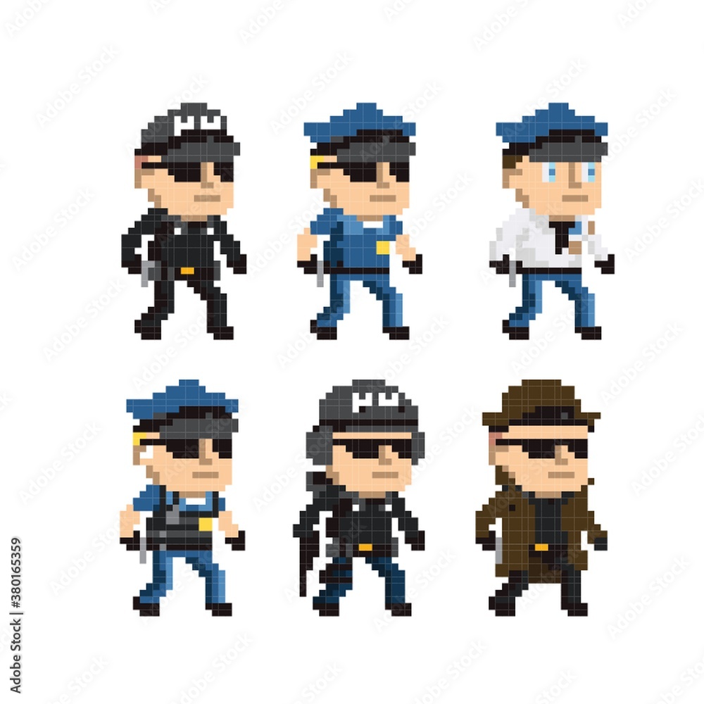 Canvas Prints collection of law enforcement icons