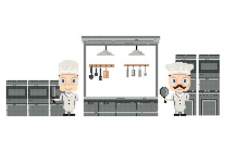 Set of kitchen interior