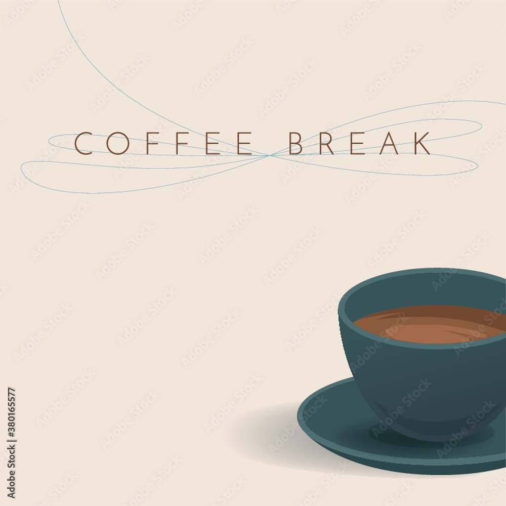 Poster coffee break design