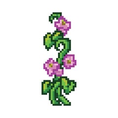 Pixelated vine plant