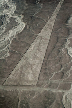 Aerial view of Nasca lines in Peru
