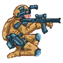 Game soldier character