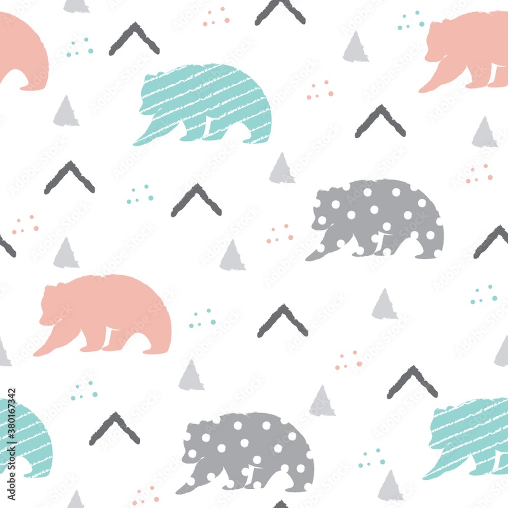 Poster scandinavian pattern design