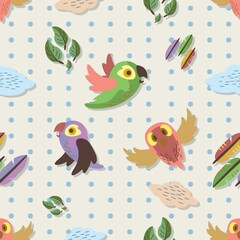 Scandinavian bird pattern