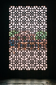 Islamic Art Detail on Murghal Temples, INDIA
