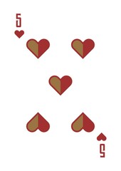 Five of hearts