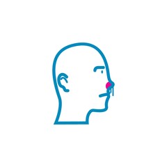 Head with running nose concept