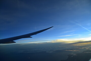 Fototapeta na wymiar The view from an airplane in China