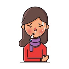Unwell woman