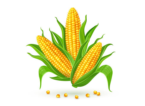 Corn maize sketch engraving Royalty Free Vector Image
