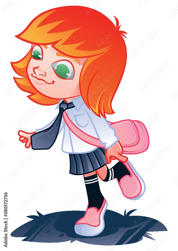 Sticker female student