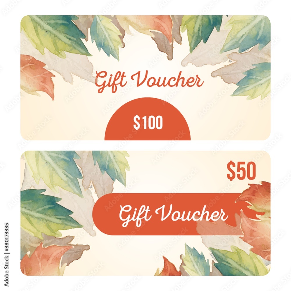 Wall mural Gift voucher design