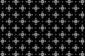 Ornament with elements of black and white colors.