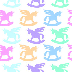 colorful unicorn pattern for fabric