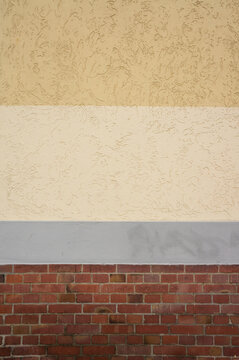 One wall, three materials, four colors