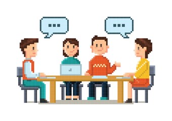 Pixel art business discussion