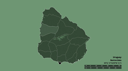 Location of Paysandu, department of Uruguay,. Administrative