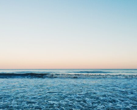 Ocean at sunset shot with Iphone 5s