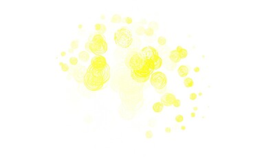 Light Green, Yellow vector elegant template with roses.