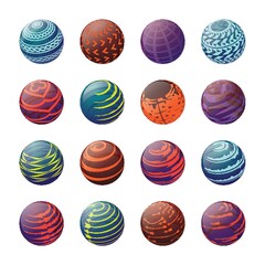 Collection of globe designs