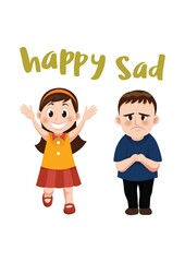 happy and sad concept