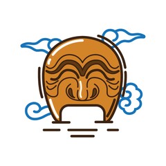 korean traditional mask design