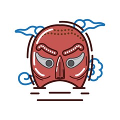 korean traditional mask design