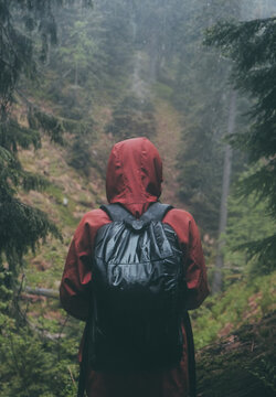 standing in storm