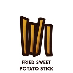 fried sweet potato stick