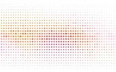 Light Red, Yellow vector backdrop with dots. Glitter abstract illustration with blurred drops of rain. Template for your brand book.