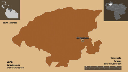 Naklejka premium Lara, state of Venezuela,. Previews. Pattern