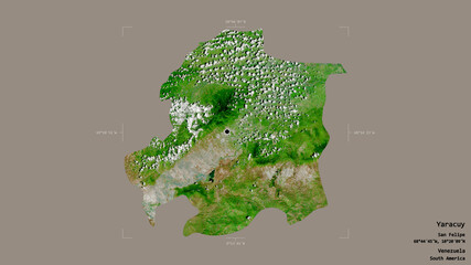 Yaracuy - Venezuela. Bounding box. Satellite