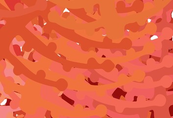 Light Red vector pattern with random forms.