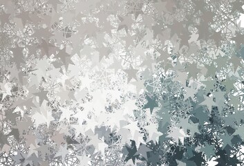 Light Gray vector layout with bright stars.